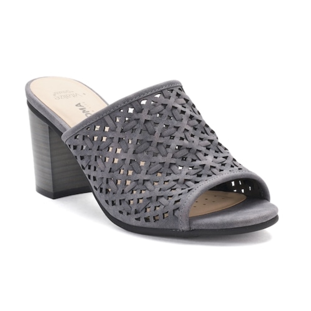 Sonoma Vitalize Soft Gray Sandal Heel